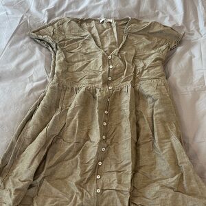 Madewell Tan Textured Fabric small EUC